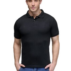 6 Degree (Wipro) Men’s Polo Black T-Shirt