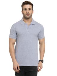 6 Degree (Wipro) Men’s Polo Grey Melange T-Shirt