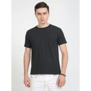 Caslay Sustainable (Wipro) Crew Neck T-Shirt - Charcoal Melange
