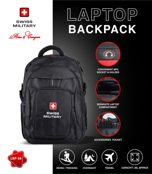 Swiss Military (Wipro) Laptop Backpack - Image 2