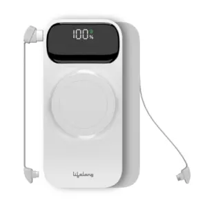 Lifelong (Wipro) ChargeMate Wireless With MagSafe Slim Pocket Size Power Bank