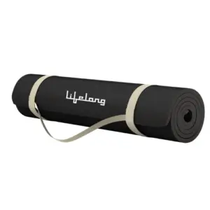 Lifelong (Wipro) Yoga Mat for Women & Men-Black