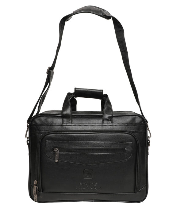 Swiss Military (Wipro) Premium Leatherette Laptop Sling Bag - Image 3