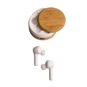 Wangari (Wipro) Cherry Bamboo Wireless Earbuds