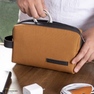 THE BACKBENCHER (Wipro) OXFORD MULTI UTILITY DOPP KIT-TAN
