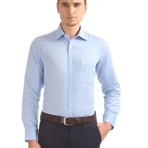 Arrow- Linen Shirt- Light Blue