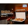 KENT Sandwich Grill | Ceramic Coated,Non-Toxic,Non Stick,Fixed Grill plate | Toaster Griller Sandwich Maker - Image 4