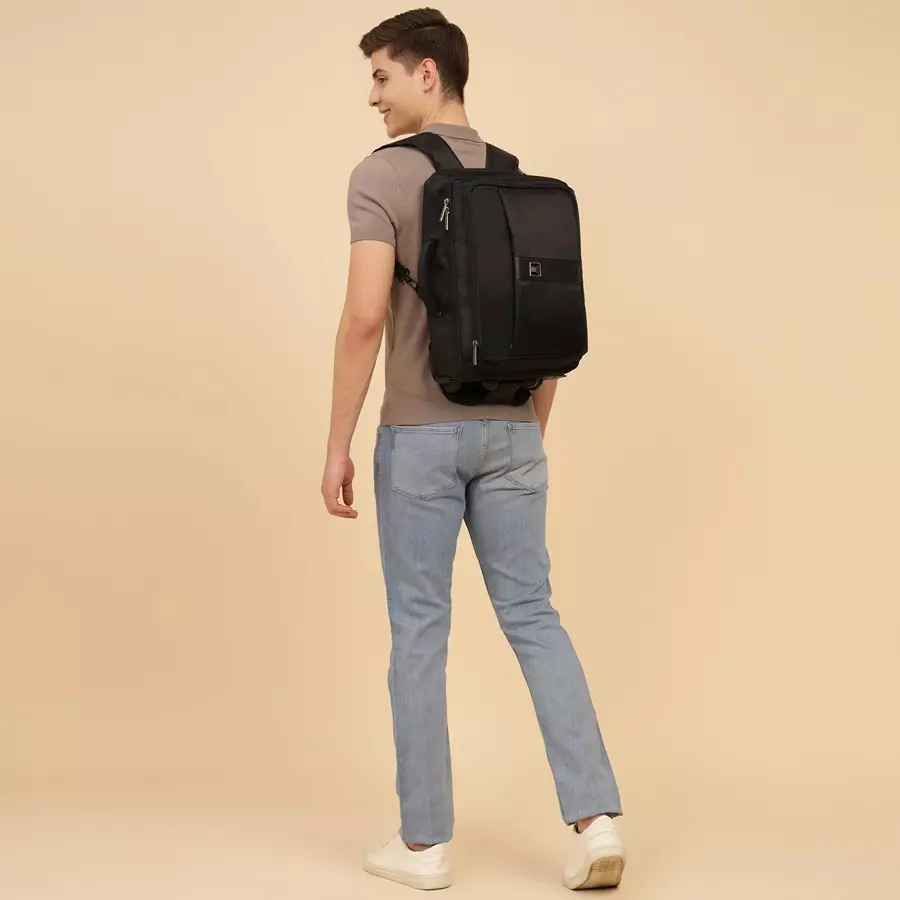 Swiss Military Laptop Briefcase Cum Trolley Bag LTB4A - Image 3