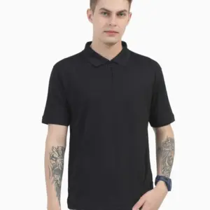 CASLAY QUICK-DRY POLO - Midnight Black